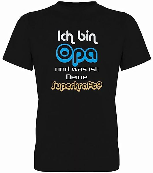 G-graphics T-Shirt Ich bin Opa und was ist Deine Superkraft? Herren T-Shirt günstig online kaufen