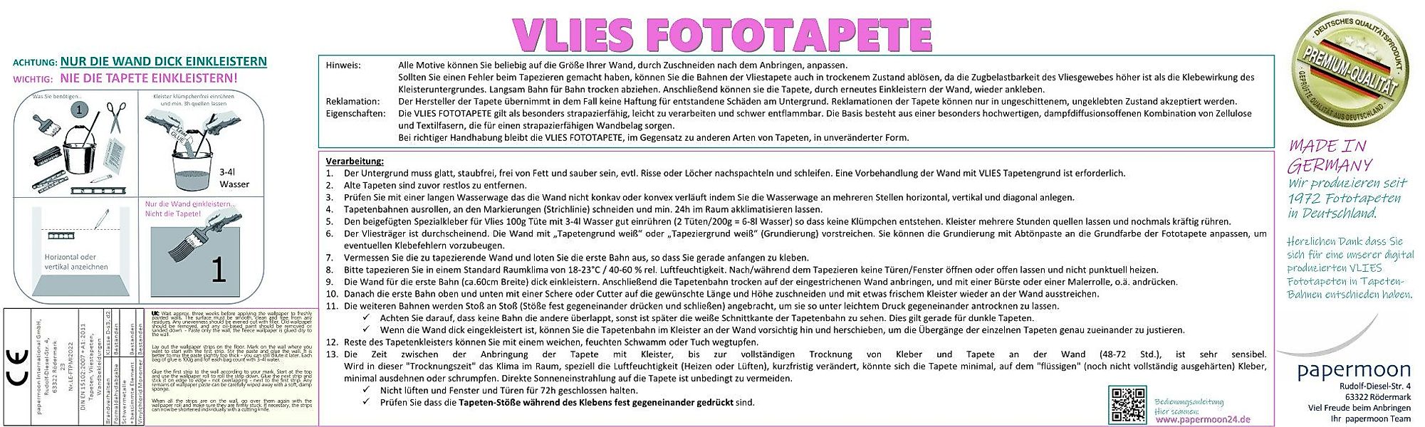 Papermoon Fototapete Zen Orchid and Droplets, günstig online kaufen