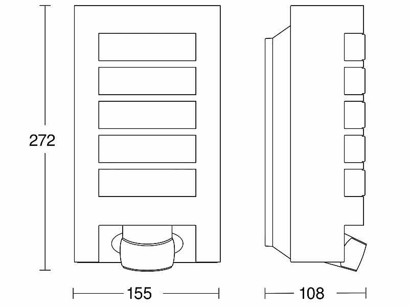 Steinel Sensor-Außenleuchte 108 x 155 272 mm L 12 S silber - 657918 günstig online kaufen
