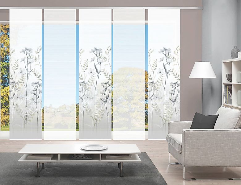 Vision S Schiebegardine "HELVIN 5er SET" Paneelwagen 5 Stk. tlg. Schiebevor günstig online kaufen