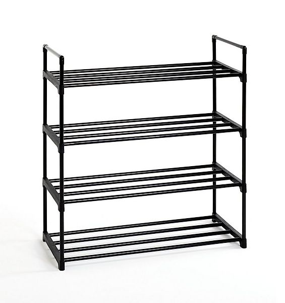 HAKU Schuhschrank HAKU Möbel Schuhregal BHT 65x74x30 cm schwarz Standregal günstig online kaufen