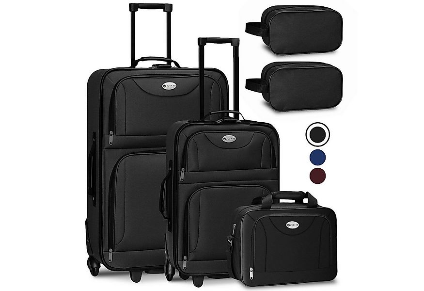 Juskys Trolleyset Athen, 2 Rollen, (5-teilig), 2 Trolley, 1 Umhängetasche, günstig online kaufen