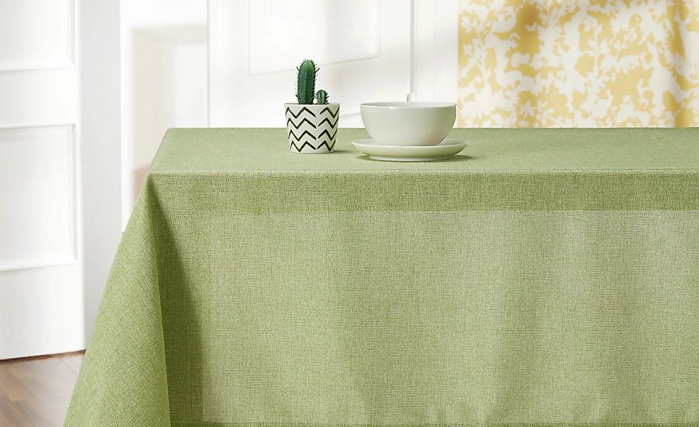 Tischdecke  Burner - grün - 100% Polyester - 130 cm - Sconto günstig online kaufen