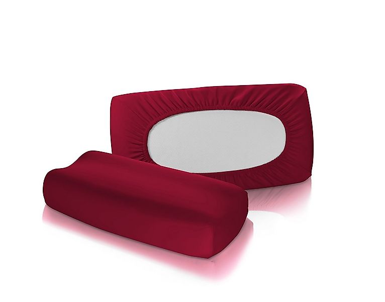 fleuresse Kissenbezüge 2 Stück Jersey Spannbezug für Nackenstützkissen Kiss günstig online kaufen