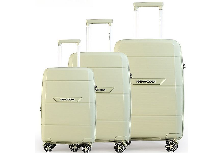 NEWCOM Trolleyset Hartschalenkoffer Set M/L/XL mit TSA aus Polypropylen, Er günstig online kaufen
