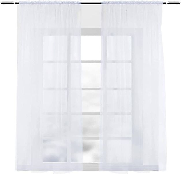 Woltu Gardine VH5511ws-2, (2 St), halbtransparent, günstig online kaufen