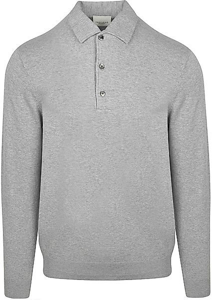 Profuomo Longsleeve Poloshirt Luxury Basic Grau - Größe XXL günstig online kaufen