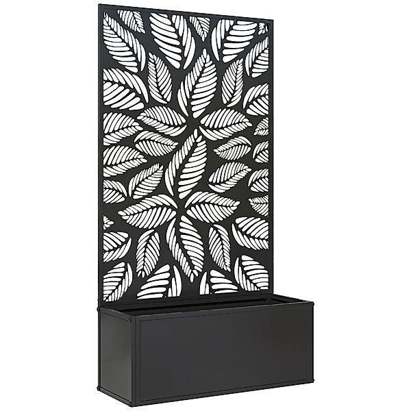 Outsunny Hochbeet Pflanzkasten mit Sichtschutz Pflanzkübel Blumenkasten Met günstig online kaufen