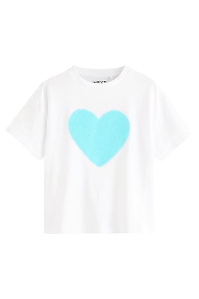 Next Paillettenshirt T-Shirt mit Herzprint und günstig online kaufen