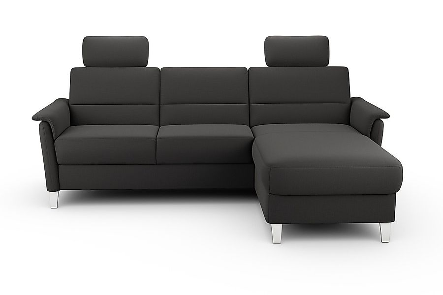sit&more Ecksofa »Palmera L-Form, B: 244 cm« optional Bettfunktion & Bettka günstig online kaufen