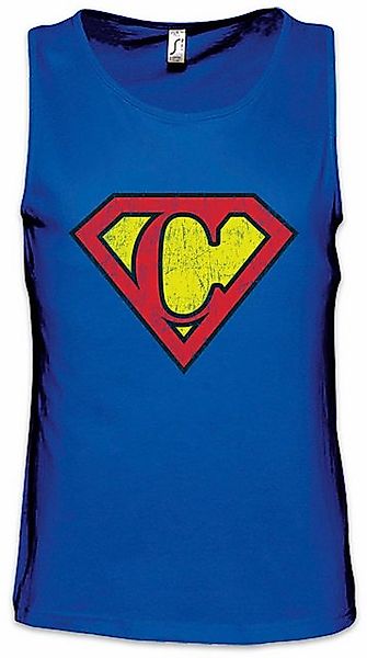 Urban Backwoods Tanktop Super C Ärmelloses T-Shirt Buchstabe Initialen Vorn günstig online kaufen