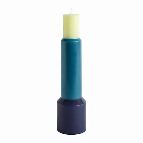 Kerze Pillar XL wachs blau / Ø 9 x H 35 cm - Hay - Blau günstig online kaufen
