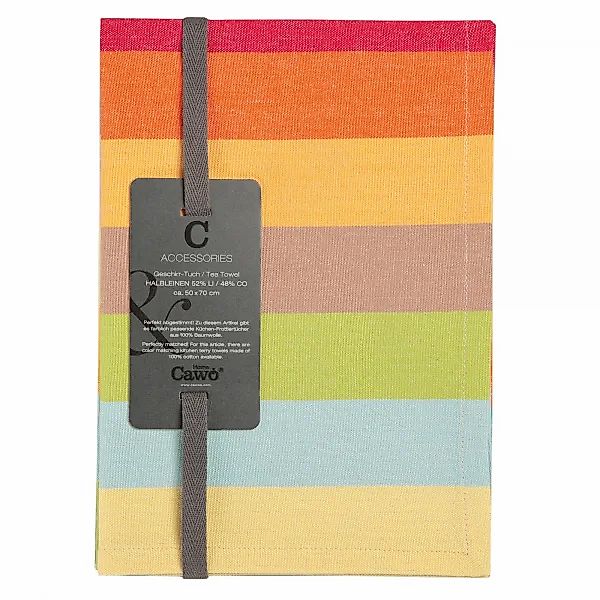 Cawö Home Geschirrtücher Cuisine Lifestyle Blockstreifen 7018 - Farbe: mult günstig online kaufen