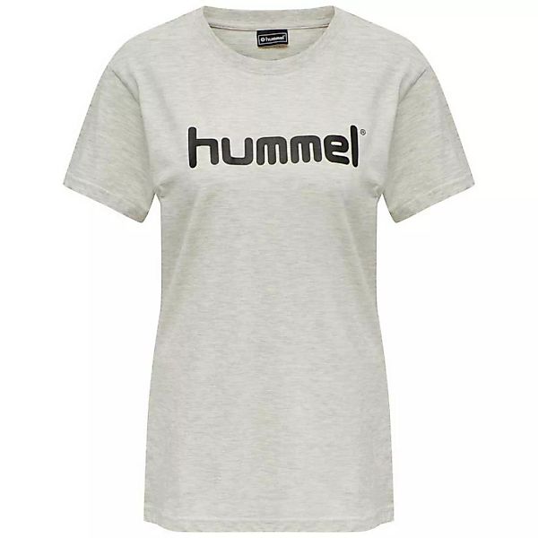 Hummel Go Cotton Logo Kurzärmeliges T-shirt M Egret Melange günstig online kaufen