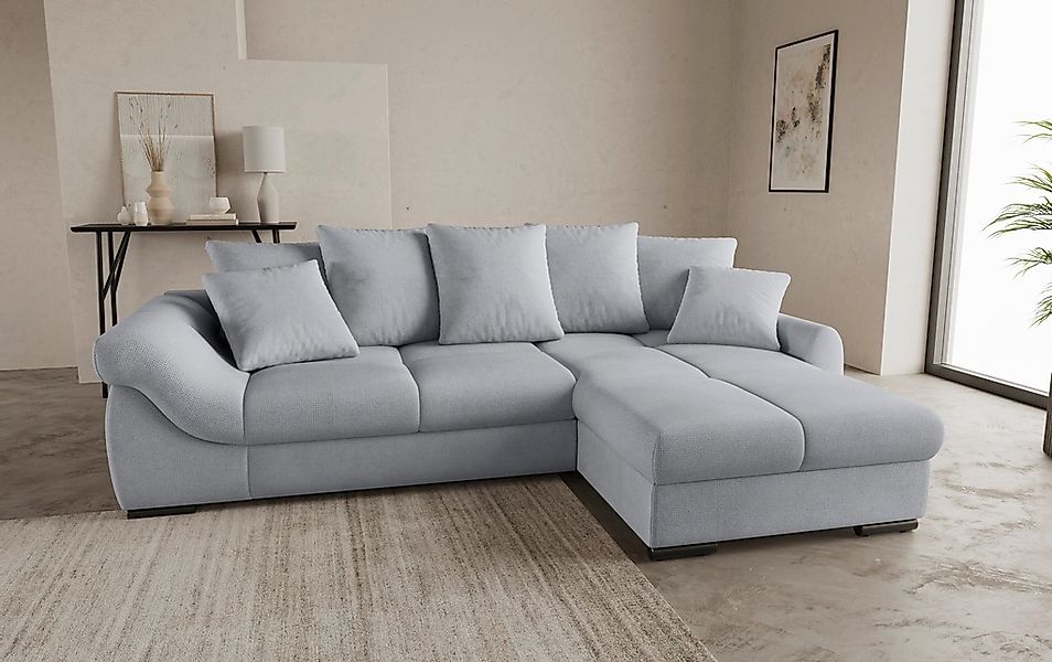 Mr. Couch Ecksofa »Livorno L-Form«, inkl. Hochschläfer-Bettauszug, XL-Bettk günstig online kaufen