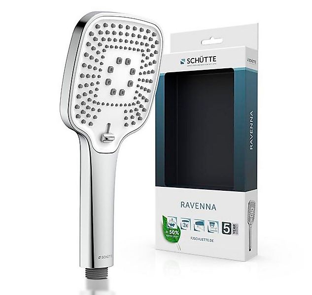 Schütte Handbrause RAVENNA, (1-tlg), 3-fach verstellbar / wassersparend günstig online kaufen
