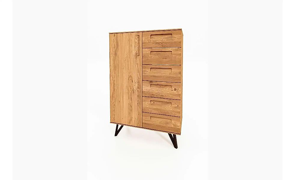 Highboard  Karl ¦ holzfarben ¦ Maße (cm): B: 91 H: 140 Kommoden & Sideboard günstig online kaufen