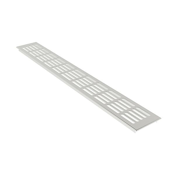 MS Beschläge Alu-Lüftungsgitter 80 x 200 mm Silber F1 Eloxiert Luftgitter günstig online kaufen