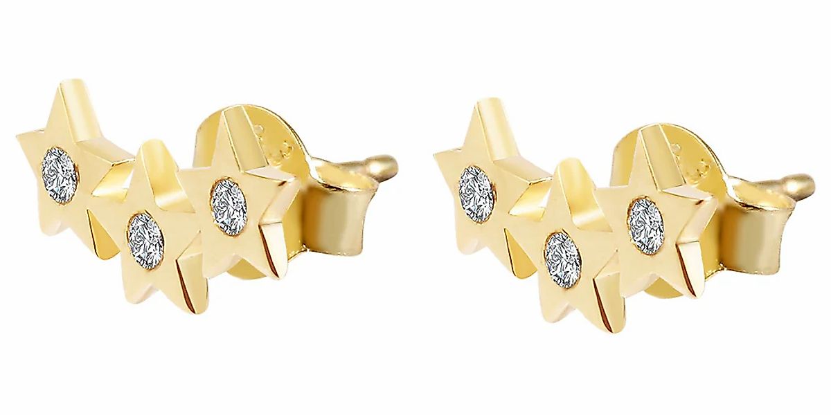 Adelia´s Paar Ohrhänger "Damen Ohrringe – Ohrstecker aus 333 Gold mit Zirko günstig online kaufen