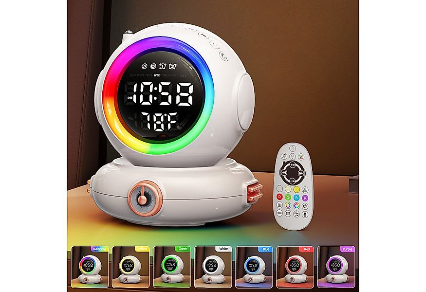 MUPOO Wecker Wecker Digital,LED-Nachtlicht Wecker,FM Radio mit Sunrise Simu günstig online kaufen