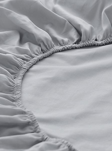 hessnatur Jersey Spannbettlaken aus Bio-Baumwolle - grau - Größe 140-160x20 günstig online kaufen