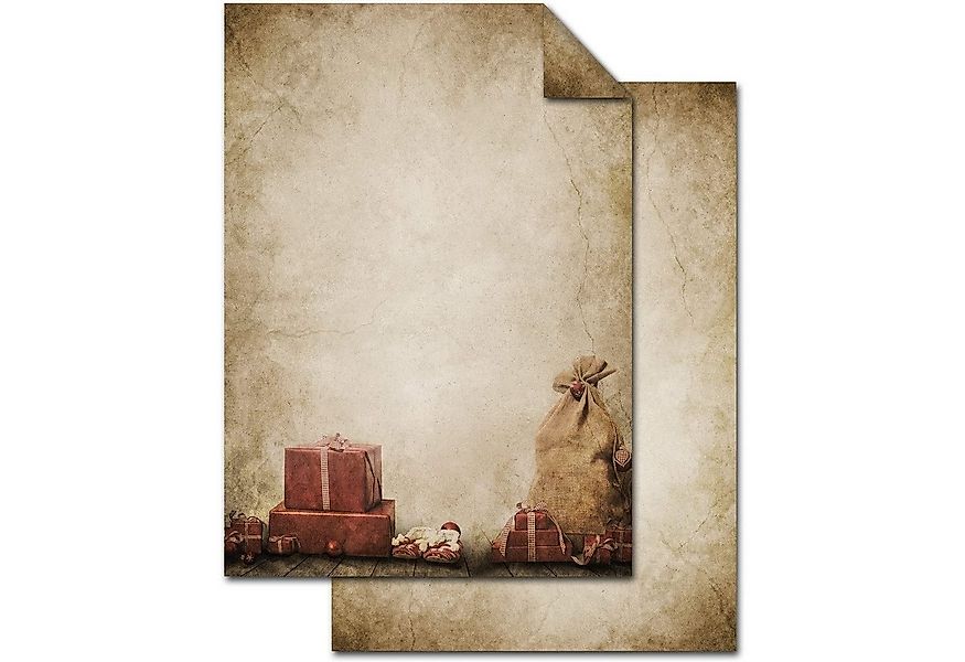 Logbuch-Verlag Dekofigur Weihnachtliches Briefpapier Vintage mit Weihnachts günstig online kaufen