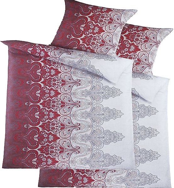 KH-Haushaltshandel Bettwäsche 4-tlg. Seersucker Bettwäsche 2x günstig online kaufen