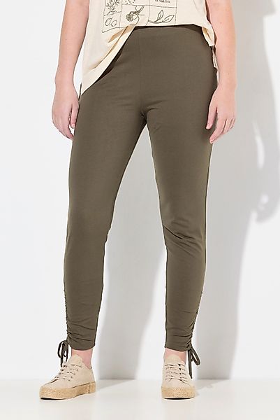 Ulla Popken Leggings Leggings Raffungen Elastikbund günstig online kaufen