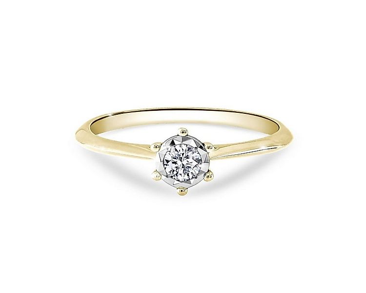Adam & Eve Verlobungsring Verlobungsring Diamant (0.12 ct) 585 Gelbgold günstig online kaufen