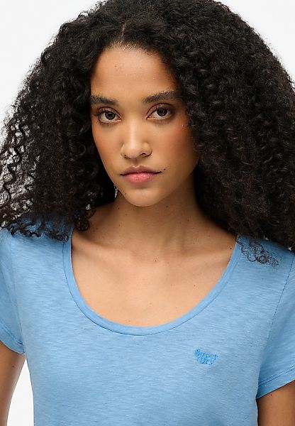 Superdry Kurzarmshirt "SCOOP NECK TEE" günstig online kaufen