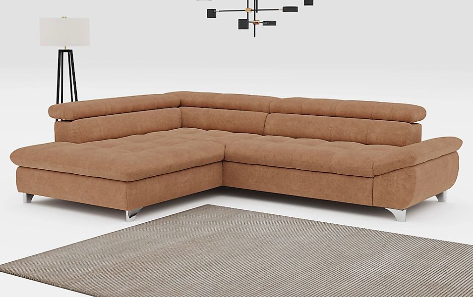 COTTA Ecksofa "Gemini L-Form, B: 312 cm" mit Kopfteilverstellung, optional günstig online kaufen