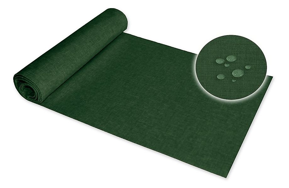 Haus und Deko Tischläufer Tischläufer rechteckig Leinenoptik beschichtet (1 günstig online kaufen