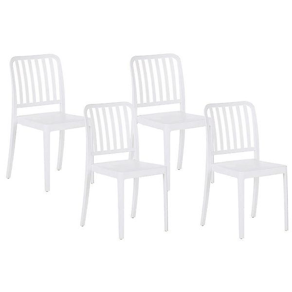 Beliani Gartenstuhl Weiss 47x42x82 günstig online kaufen