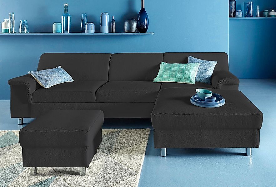 INOSIGN Ecksofa "Jamie, modern und elegant, Fußhöhe 9cm, L-Form," wahlweise günstig online kaufen