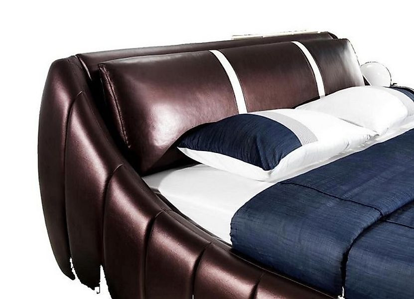 JVmoebel Bett Modernes Hotel Design Bett XXL Betten Luxus Stil Leder 180x20 günstig online kaufen