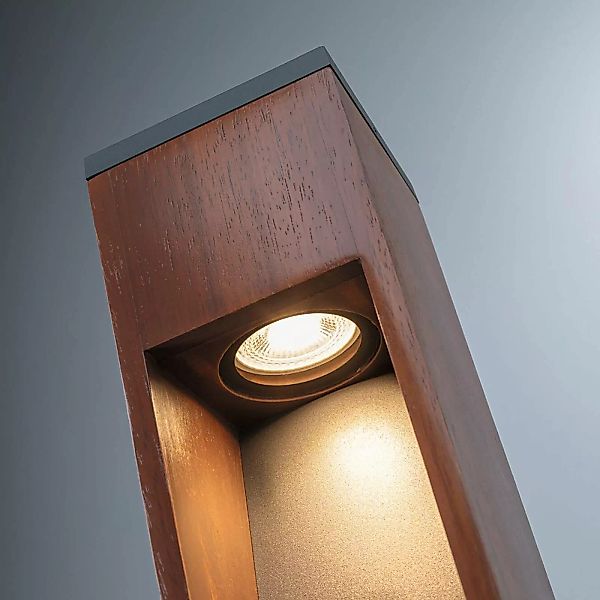 Paulmann Trabia LED-Sockelleuchte Holz, Höhe 40 cm günstig online kaufen