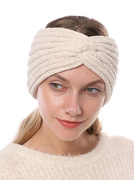 axy Haarband Damen Strick Stirnband mit Twist Knoten HBW3, Strick Winter St günstig online kaufen