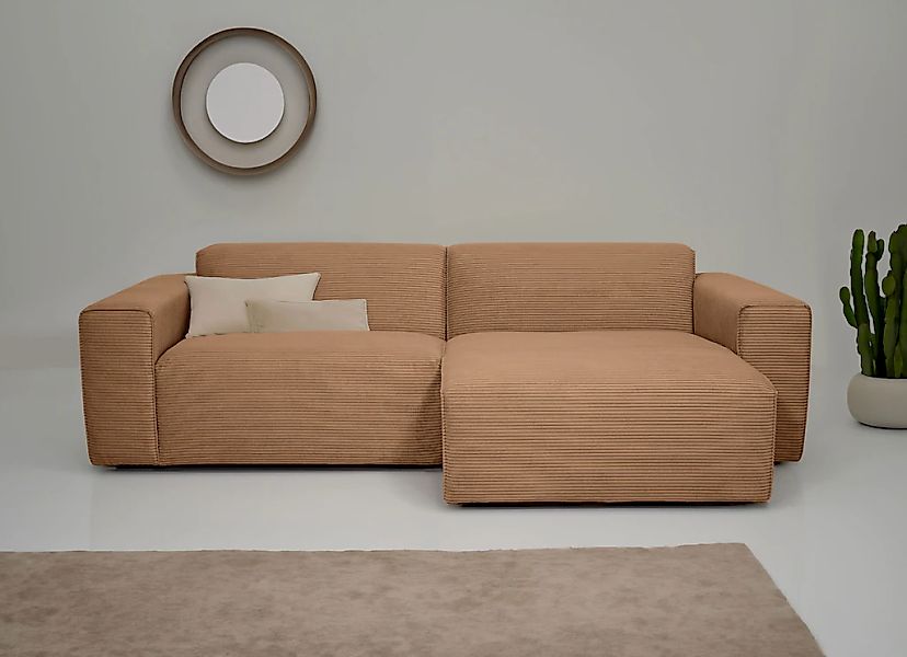 OTTO home Ecksofa "Clayton Breite 247 cm, L-form" in einem trendigen Cord-B günstig online kaufen