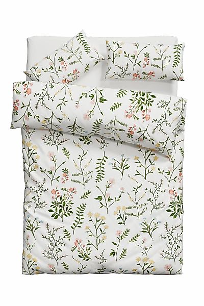 OTTO home Bettwäsche "Claara" 2 Stk. tlg. mit Blumen Design, skandinavisch, günstig online kaufen