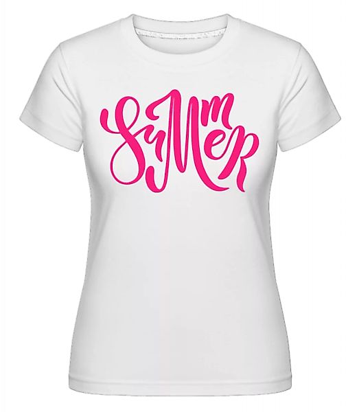 Pink Summer Sign · Shirtinator Frauen T-Shirt günstig online kaufen