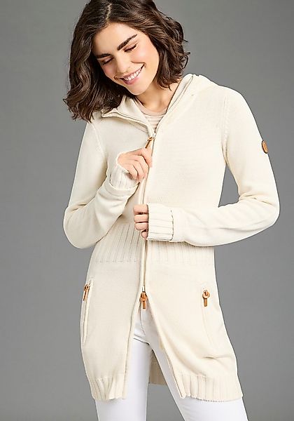 KangaROOS Kapuzenstrickjacke in schmeichelnder Longform günstig online kaufen