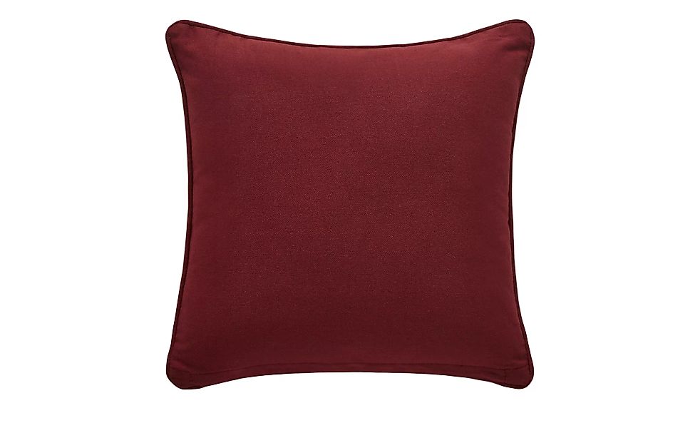 HOME STORY Kissen  Bella - rot - 100% Polyesterfüllung - 40 cm - Sconto günstig online kaufen