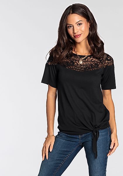 Laura Scott Wickelshirt halbarm, figurumspielende Passform, günstig online kaufen