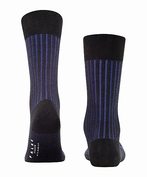 FALKE Shadow Herren Socken, 45-46, Schwarz, Rippe, Baumwolle, 14648-300306 günstig online kaufen