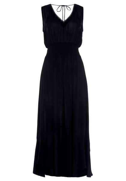 s.Oliver Maxikleid aus gekreppter Viskose zum günstig online kaufen