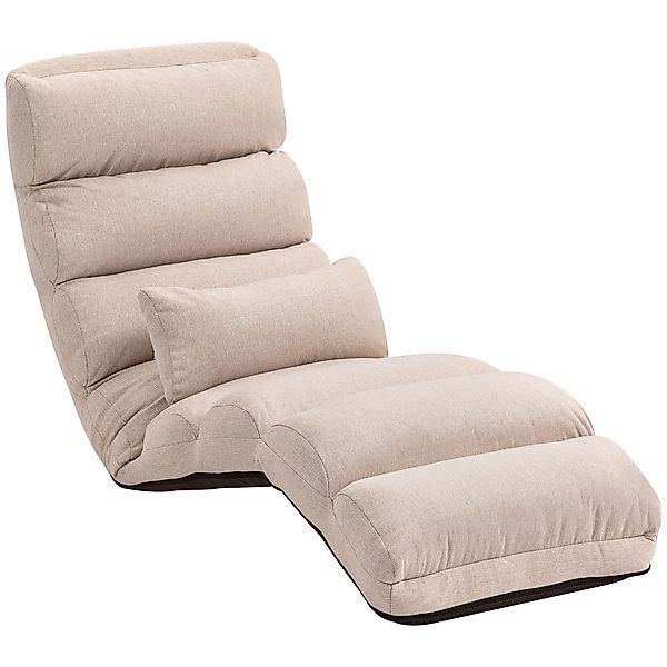 HOMCOM Bodensofa Schlafsessel 1 Platz Schlafsofa umwandelbar Liege mit vers günstig online kaufen