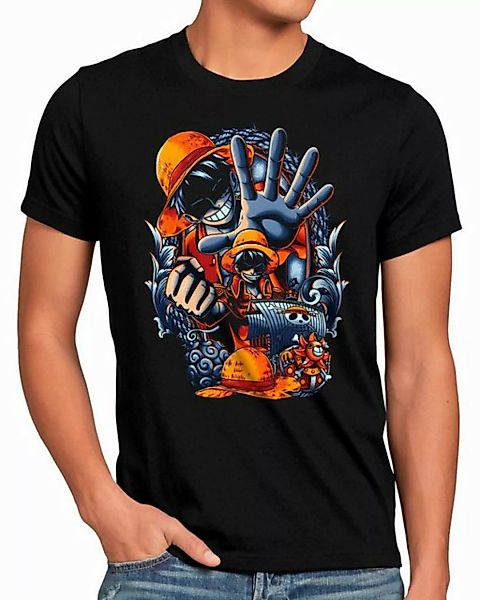 style3 T-Shirt Buccaneer one piece japan anime luffy manga monkey ruffy günstig online kaufen