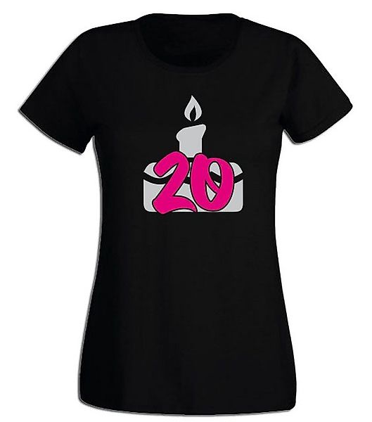 G-graphics T-Shirt Damen T-Shirt - 20 – Geburtstagstorte zum 20. Geburtstag günstig online kaufen