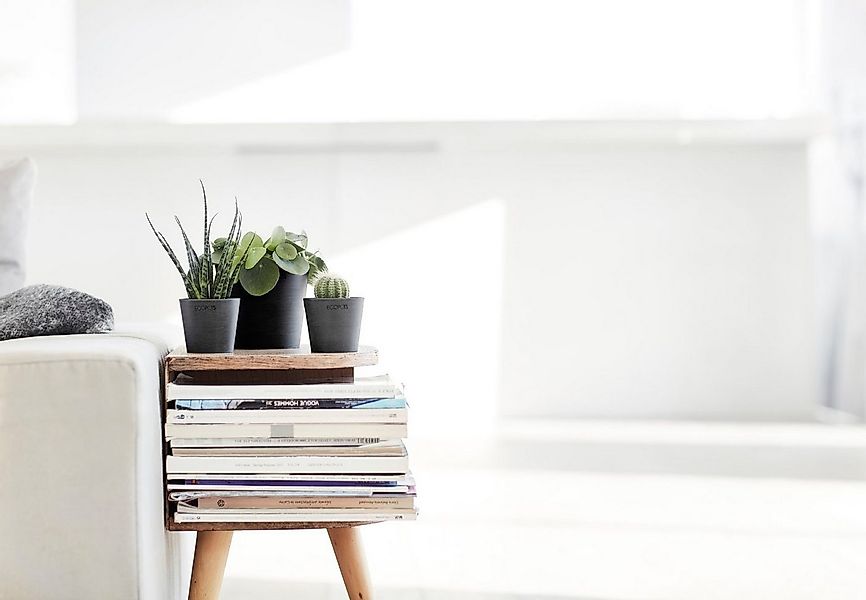 ECOPOTS Blumentopf AMSTERDAM Mini Dark Grey, BxTxH: 13x13x11,4 cm günstig online kaufen