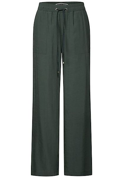 STREET ONE Stoffhose Wide Leg Strukturhose (1-tlg) günstig online kaufen
